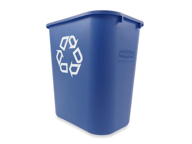 Papperskorg RUBBERMAID blå 26,6L